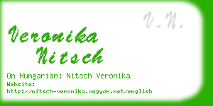 veronika nitsch business card